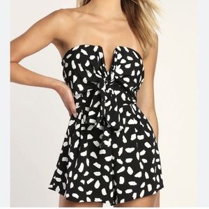 Lulu’s black and white romper
